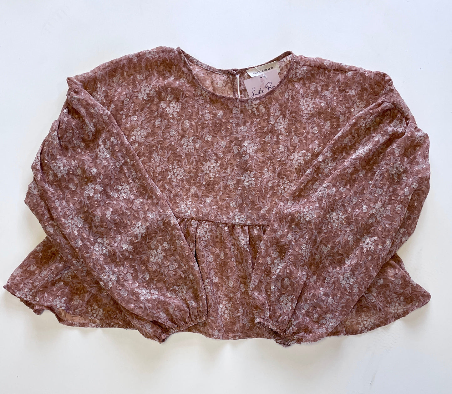 Pink Shimmer Flowy Top