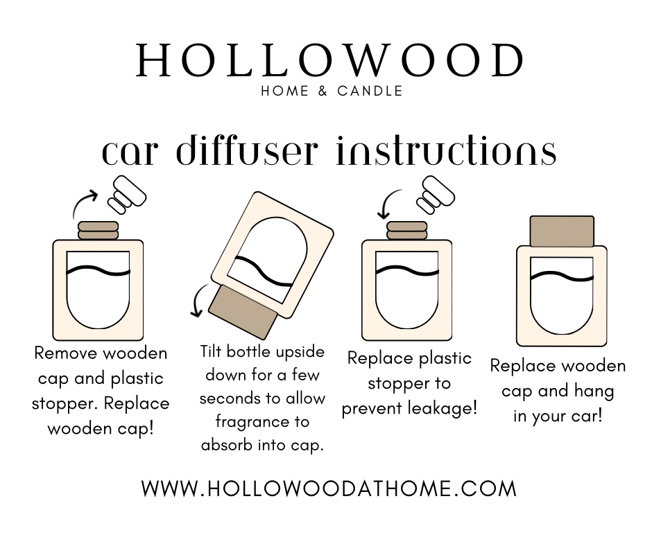 Timeless Vanilla Hollowood Car Diffuser